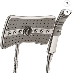 Brushed Nickel Shower Head Set